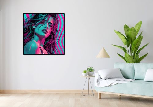 Plakat 90x90cm Neonowy Wzrok na Arena.pl