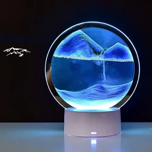 SZKŁO 3D MALOWANIE PIASKIEM KLEPSYDRA OBRÓT O 360° ŚCIEMNIANIE DOTYKOWE na Arena.pl