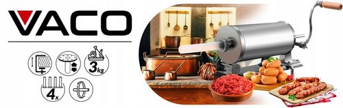 NADZIEWARKA do Kiełbas Wędlin MASZYNKA Szpryca Lewarek do KIEŁBASY 3kg VACO na Arena.pl