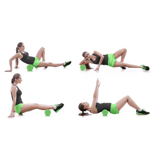 Roller wałek do ćwiczeń EVA NS-963 zielony na Arena.pl