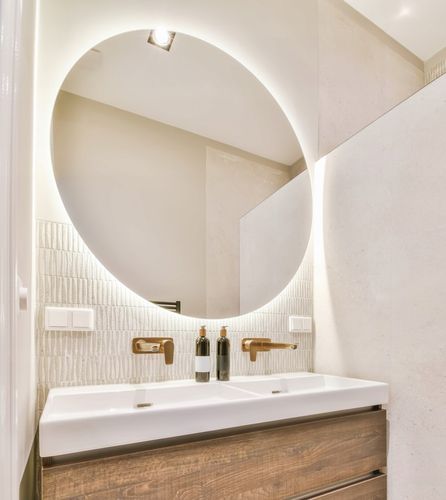 Lustro Podświetlane Okrągłe FI 80CM 480 LED/METR COB WODOSZCZELNOŚĆ IP65 na Arena.pl