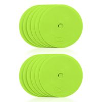 Płaskie znaczniki pola - okrągłe 15 cm - 12x zielony SMJ sport ZPO-G N/A