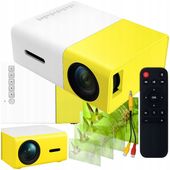 MINI RZUTNIK PRZENOŚNY PROJEKTOR LED FULL HD PRO KINO DOMOWE PILOT ZESTAW