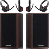 ZESTAW 2W1 GŁOŚNIKI + SŁUCHAWKI ZESTAW KOMPUTEROWY DO LAPTOPA PC KOMPUTERA