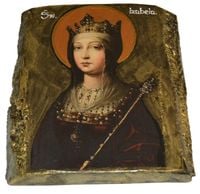 Ikona Święta Izabela patronka ludzi chorych