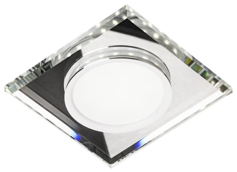 SSP-22 CH/TR+WH 8W LED 230V ring LED biały opr. strop. stała kwadratowa szk zdjęcie 1