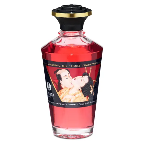 shunga aphrodisiac warming oil sparkling strawberry wine 100ml na Arena.pl