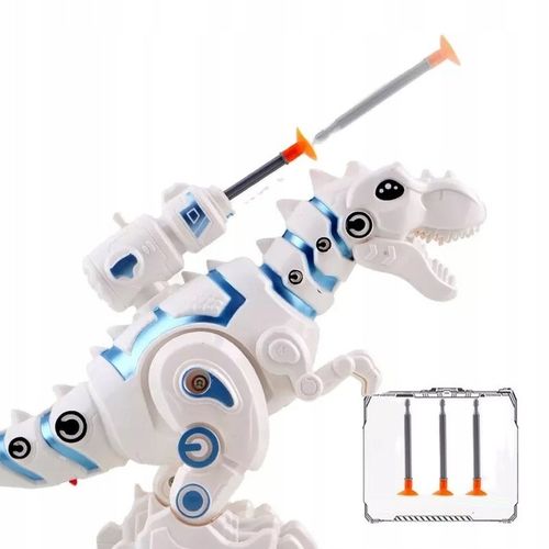 DUŻY DINOZAUR ROBOT TREX CHODZI RYCZY ŚWIECI ZIEJE na Arena.pl