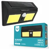 Lampa solarna zewnętrzna z czujnikiem ruchu zmierzchu zintegrowany panel
