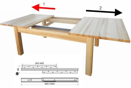 Prowadnica do stołu zwykła, 1300 mm zdjęcie 6