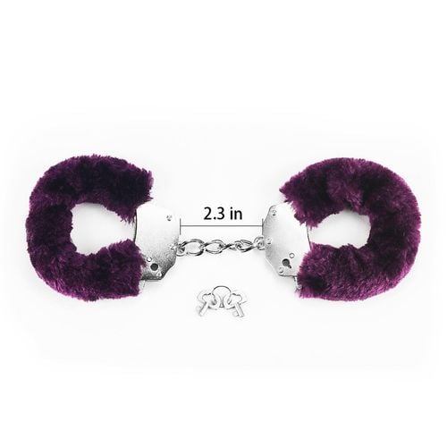 fetish pleasure fluffy handcuffs purple na Arena.pl
