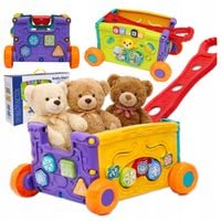 Wózek Sklepowy dla Dzieci Montessori Koszyk na Zakupy Zabawka 18m+