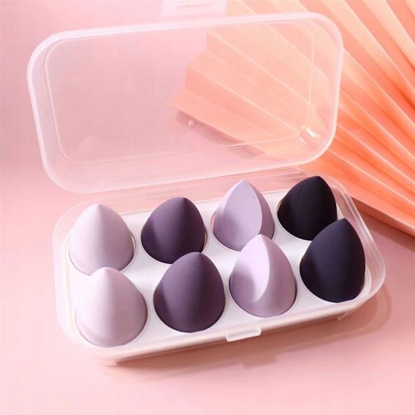 Zestaw Blender gąbka do makijażu 8szt Fiolet zdjęcie 2