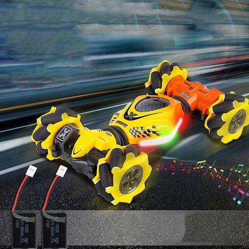 RC SAMOCHÓD KASKADERSKI ZE STEROWANIEM RĘCZNYM 2,4 GHZ OBRÓT O 360° + 2 AKU na Arena.pl