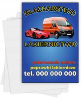 Ulotki A4 reklamowe firmowe 100 sztuk wiele wzorów BLACHARSTWO