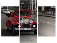 OBRAZ SAMOCHÓD VINTAGE PRAGA STARE MIASTO