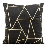 Poszewka welwetowa z nadrukiem BLINK29 45X45 czarna