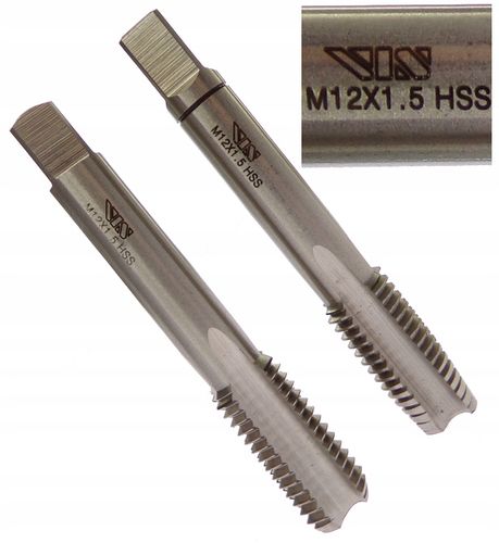 GWINTOWNIK 12x1,5 RĘCZNY DROBNOZWOJNY M12x1,5 HSS VIS na Arena.pl