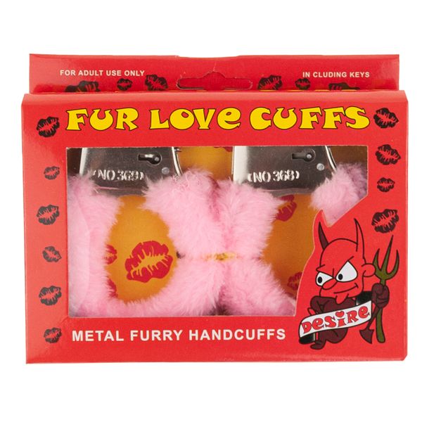Metalowe Kajdanki Z Extra Grubym Futrem Kolory zdjęcie 3