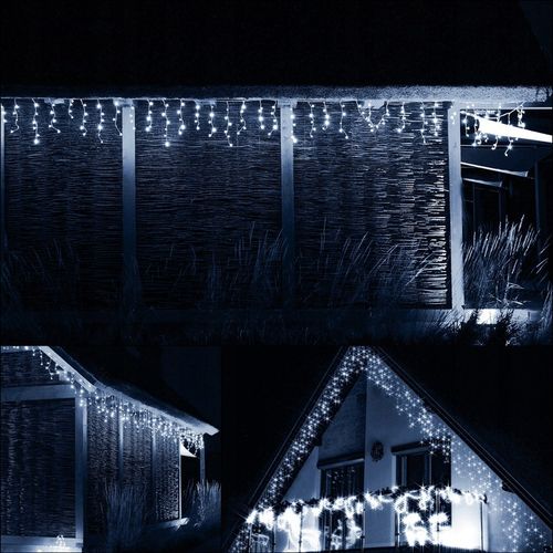 SOPLE 500 LED LAMPKI ZEWNĘTRZNE 22,5m TIMER FLASH KURTYNA GIRLANDA ŚWIETLNA na Arena.pl