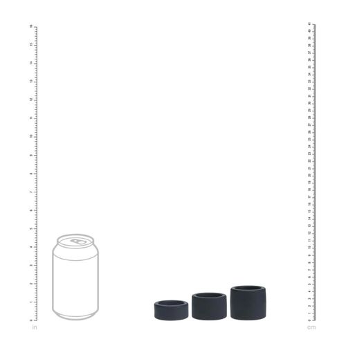 Liquid Silicone Ball Strap Set Of 3 - S/M/L - Black na Arena.pl