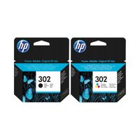 HP oryginalny tusz 302 2-Pack zestaw black/tri-color X4D37AE