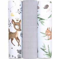 Zestaw 3x pieluchy pieluszki muślinowe PREMIUM