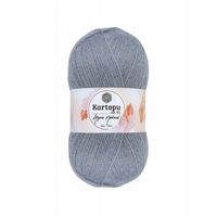 Włóczka Kartopu Angora Natural - 989- ciemny popiel