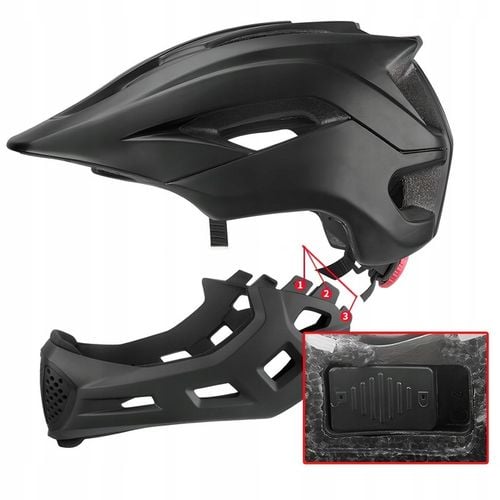 Kask rowerowy Full face BMX dziecięcy odpinany M na Arena.pl