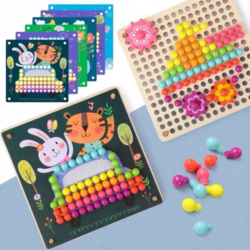 drewniane klocki grzybki jhtoy-617 na Arena.pl