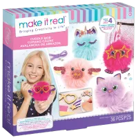 Zabawka dla dziecka zestaw do tworzenia puszystych breloczków Make it real