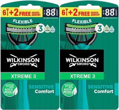 16x Maszynka do Golenia WILKINSON Xtreme 3 Comfort Sensitive na Arena.pl