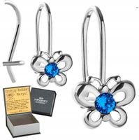 SREBRNE KOLCZYKI DLA DZIEWCZYNKI Z GRAWEREM SREBRO