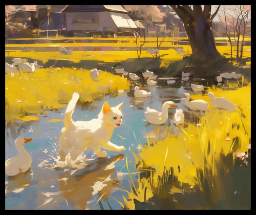 Plakat 60x50cm Słońce na Wsi na Arena.pl