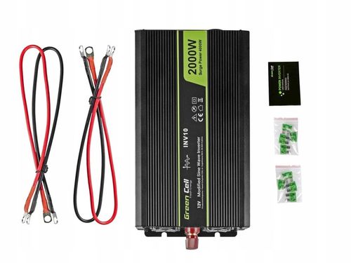 Przetwornica GREEN CELL 12V/230V 2000W/4000W na Arena.pl