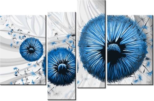 130CM 85 OBRAZ 4 ELEM NIEBIESKI DMUCHAWIEC 2 ŚCIENNY na Arena.pl