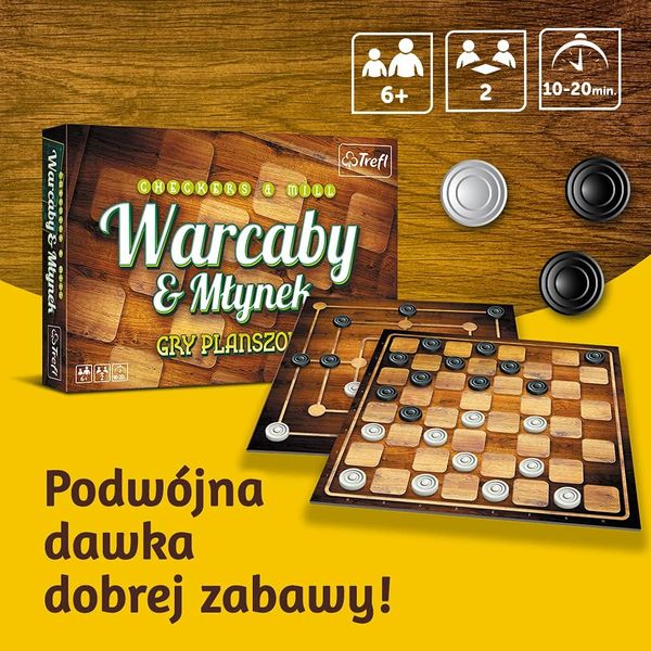 Gra WARCABY/MLYNEK DE LUXE 01681 . zdjęcie 2