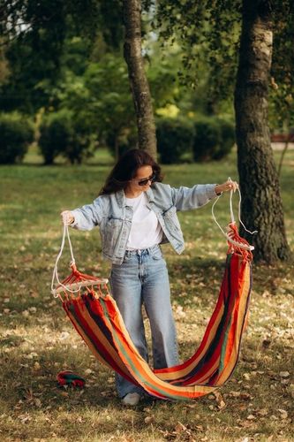 HAMAK OGRODOWY 2 OSOBOWY BRAZYLIJSKI XXL MOCNY HUŚTAWKA PAŁĄK DUŻY + TORBA na Arena.pl