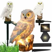 OGRODOWA DEKORACYJNA LAMPA SOLARNA WBIJANA LED CZUJNIK ZMIERZCHU ZWIERZĘTA