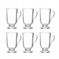 2 x Zestaw szklanych kubków na stopce do kawy, herbaty Altom Werona 6x310ml