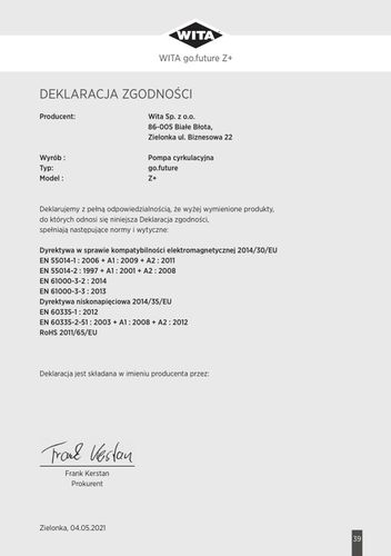 POMPA CYRKULACYJNA CWU GO.FUTURE Z+ ENERGOOSZCZĘDNA TYLKO 2,5 W + CZUJNIK! na Arena.pl