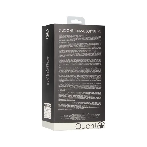 ouch! curve silikonowy korek z przyssawką - anatomiczny kształt na Arena.pl