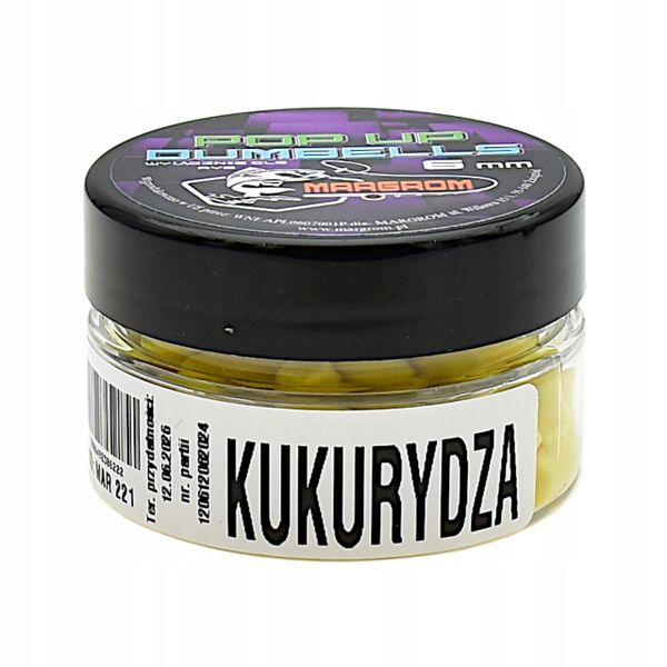 Dumbells POP UP 6mm Margrom KUKURYDZA przynęt Method Feeder zdjęcie 2