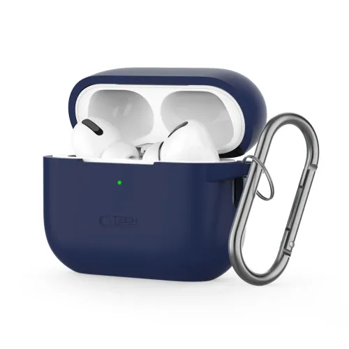 Etui Tech-Protect Silicone Hook na Apple AirPods Pro 1 / 2 - niebieskie na Arena.pl