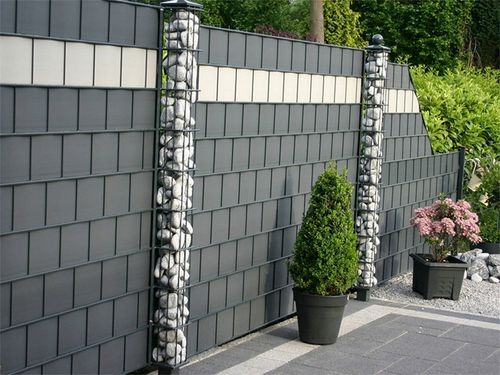 TAŚMA OGRODZENIOWA 19cmx50m +UV OSŁONA NA OGRODZENIA PANELOWE PŁOT ANTRACYT na Arena.pl