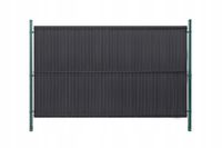 Listwy ogrodzeniowe pionowe szerokie 123x250cm RD05 Antracyt komplet