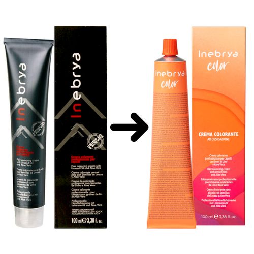 Inebrya farba do włosów, koloryzacja trwała, 100 ml 6/4 ciemny blond miedziany na Arena.pl