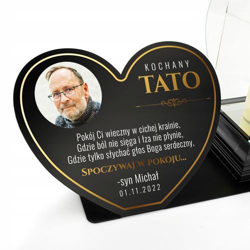 ZNICZ XXL wkład LED + DEDYKACJA na grób MAMY TATY na Arena.pl