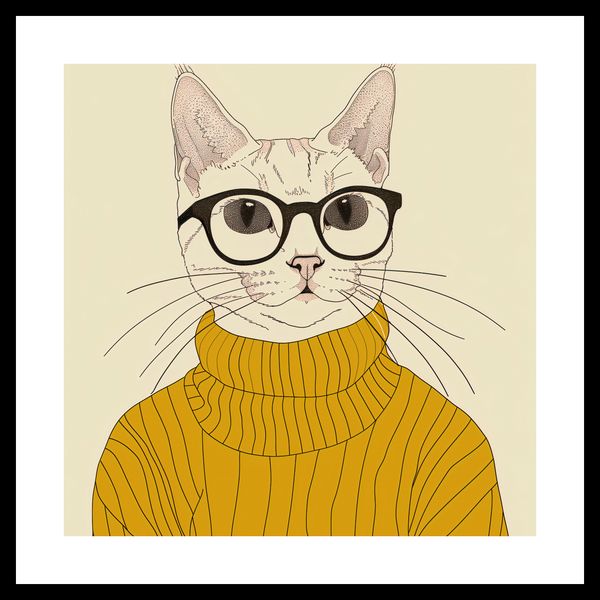 Plakat 30x30cm Intelektualista zdjęcie 3