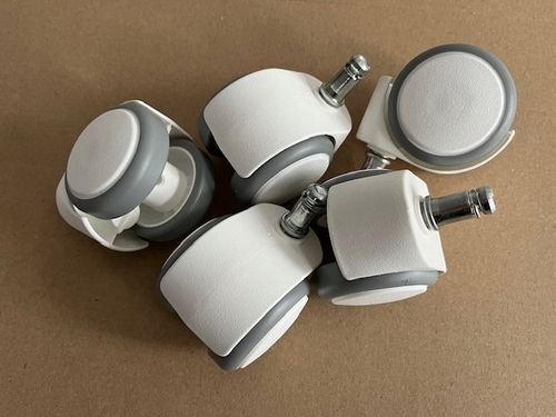 Kółka do fotela obrotowego BIAŁE 50 mm fi.11 mm na Arena.pl